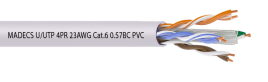 U/UTP 4PR 23AWG Cat.6 0.57BC PVC